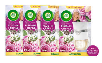 Airwick Stacey Solomon Cosy Cottage Plug In Kit x 4